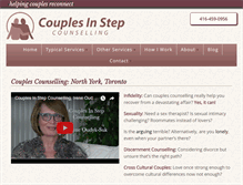 Tablet Screenshot of couplesinstep.com